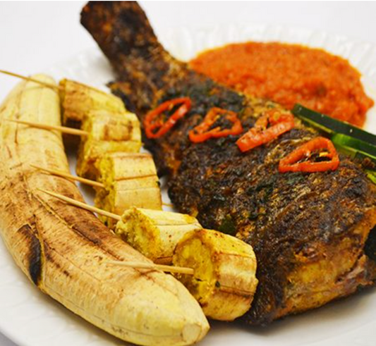 Plantain + Fish & Sauce